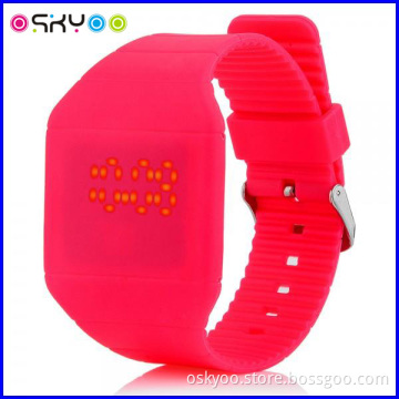Fashion Promotional Silicon Touch Screen LED Digital Watch